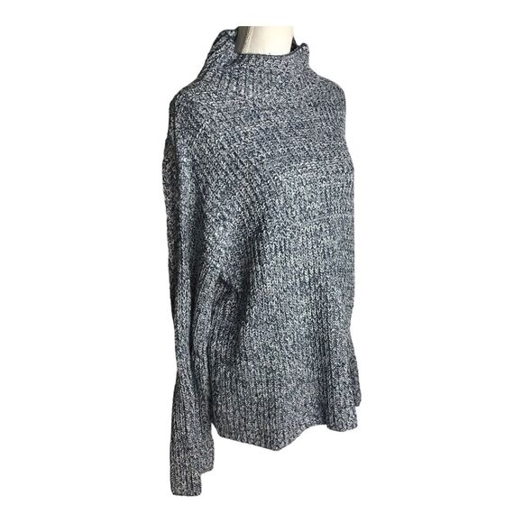Caslon Sweater Size X-S Mock Neck Chunky Knit Oversized Long Sleeve Pullover - Picture 4 of 11